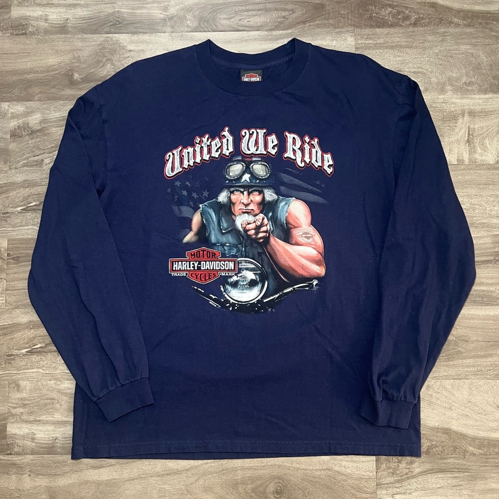 Harley Davidson United We Ride Long Sleeve Shirt